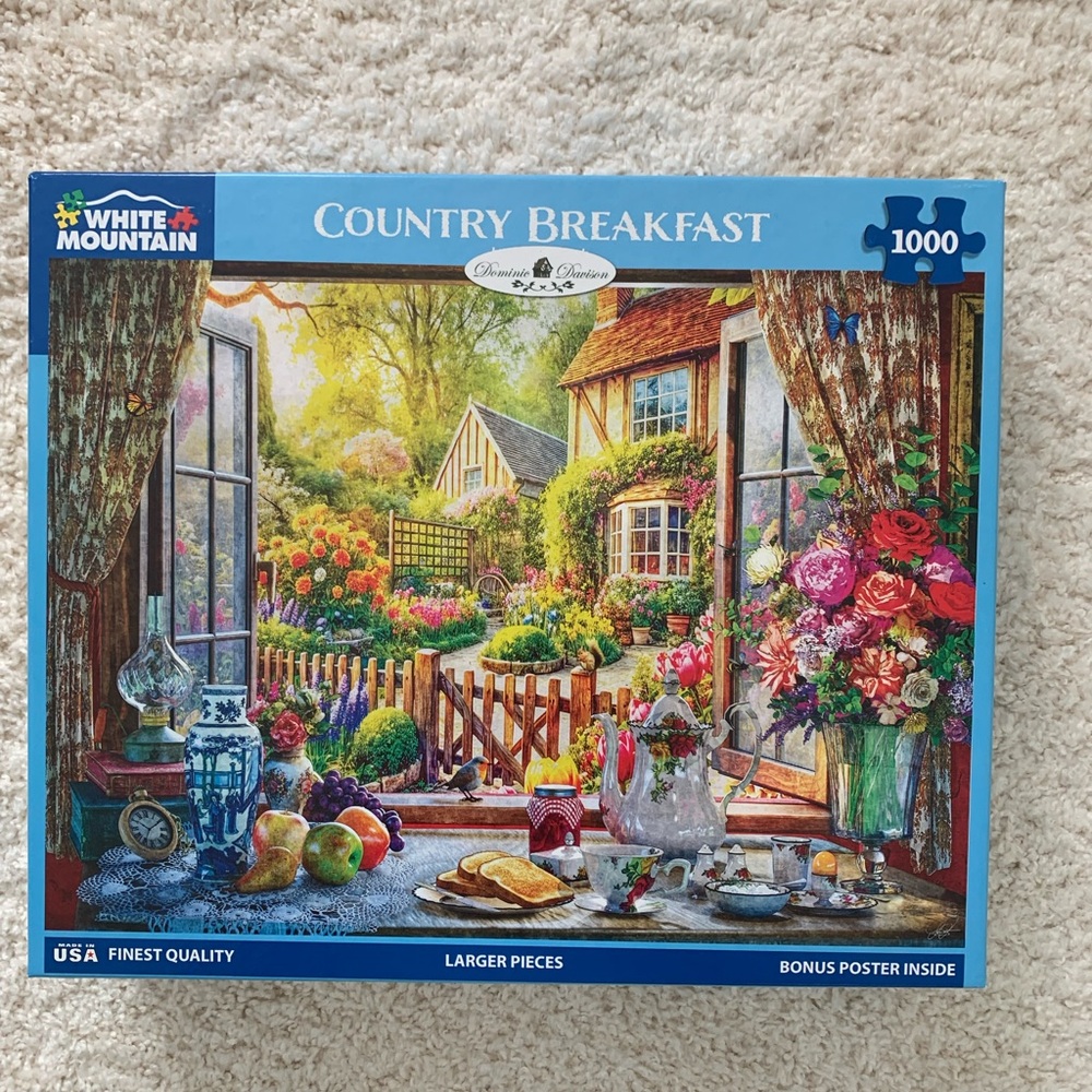White Mountain Country Breakfast Garden Puzzle